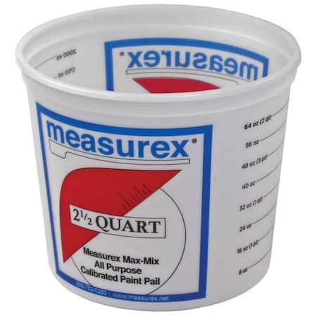 The Brush Man 2-1/2-Quart Multi-Mix Container, 100PK PAIL-2-1/2 QT